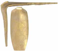 Germanic Jeager Acanthus Leaf Buttplate, wax cast brass

Overall length 4-7/8", width 2-1/16", comb 6"
